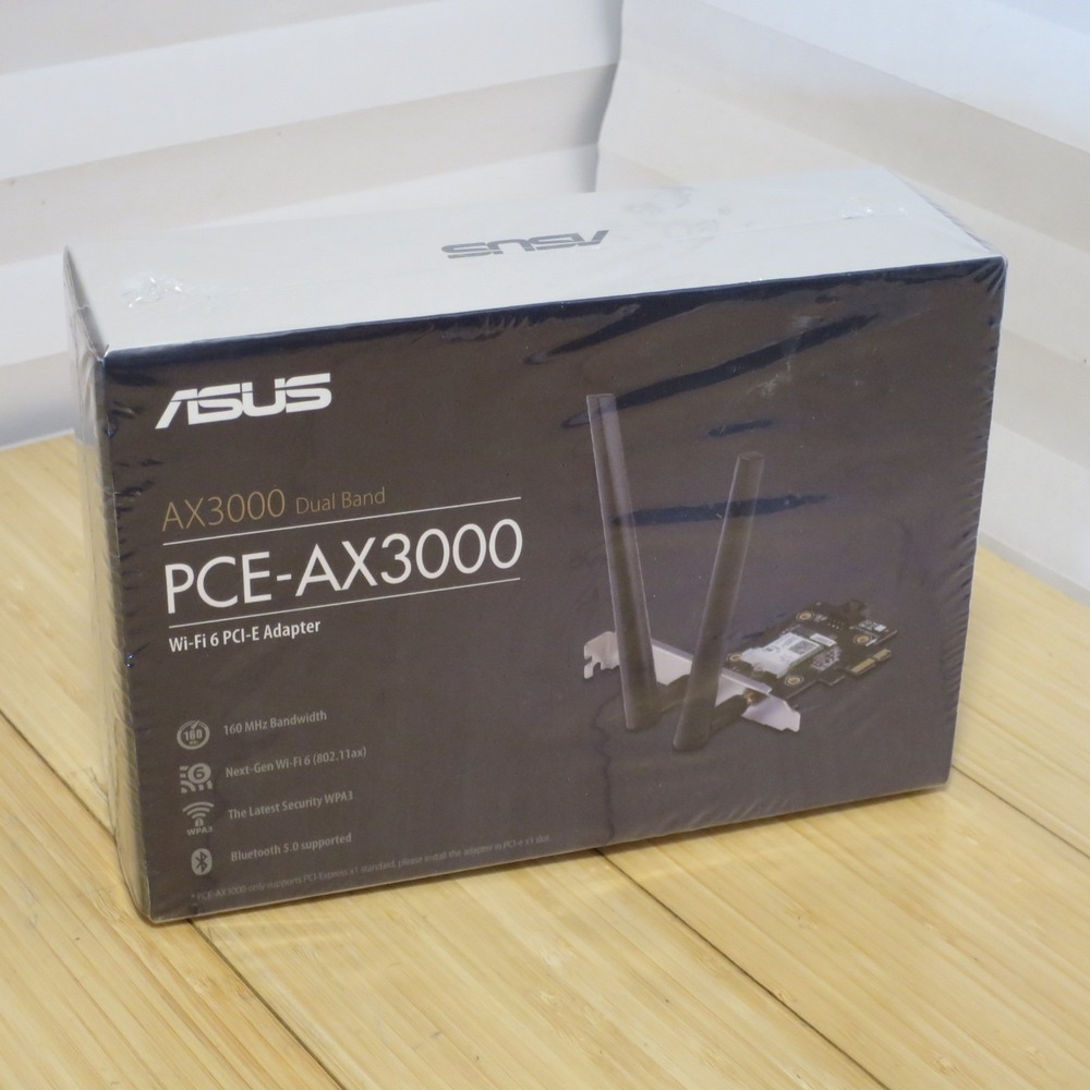 ASUS‎ PCE-AX3000 BT & Dual-Band Wi-Fi 6 (802.11ax) PCI-E Adapter